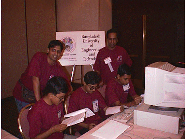 BUET Team in the ACM ICPC World Finals, 1998 (at Atlanta, GA, USA)