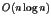 $O(n\log n)$