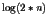 $\log (2*n)$