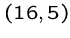 $(16,5)$